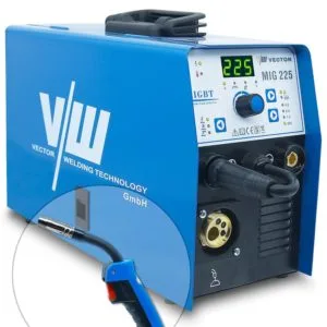MIG MAG Schweißgerät 225A, MMA Elektrode 170A, IGBT, für 1kg/5kg Drahtrolle | MIG225