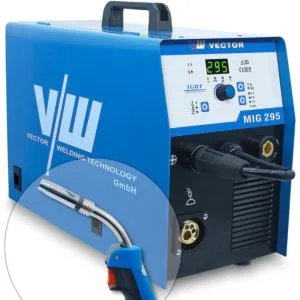 MIG MAG Schweißgerät 295A, MMA Elektrode 250A, 400V, IGBT, für 5kg/15kg Drahtrolle | MIG295