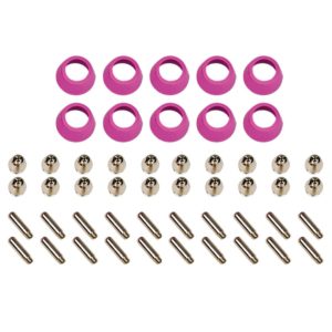 Verschleißteile für Plasmabrenner Schlauchpaketet 50 Teile | AG 60 1,2