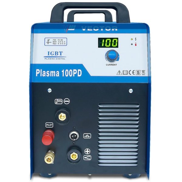 Plasmaschneider 100A Set HF-Zündung Metall schneiden Schweißhelm Handschuhe Zubehör 100PD (5)