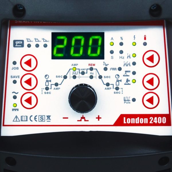 Schweißgerät WIG ACDC 200A Set mit Schweißhelm Fernsteuerung Zubehör London 2400 (3)