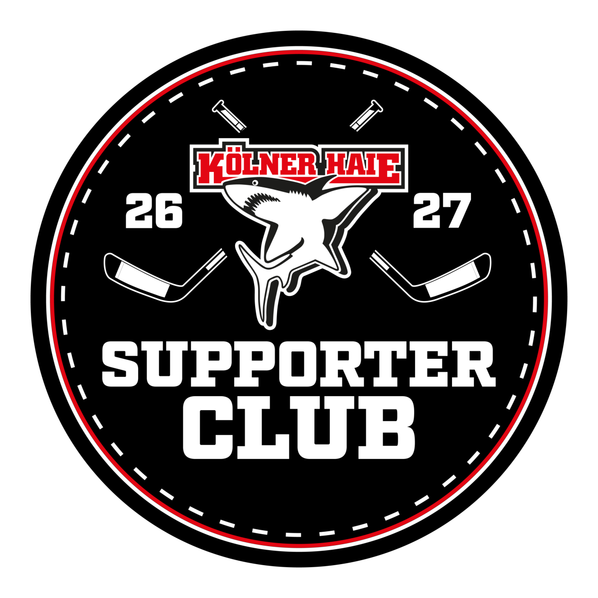 Mitglied im Supporter Club der Kölner Haie – Saison 2026/27 Mitglied im Supporter Club der Kölner Haie – Saison 2026/27